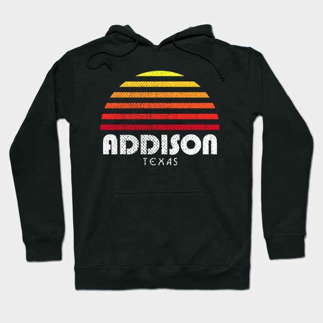 Addison Texas Vacation Sunset TX Hoodie by PodDesignShop